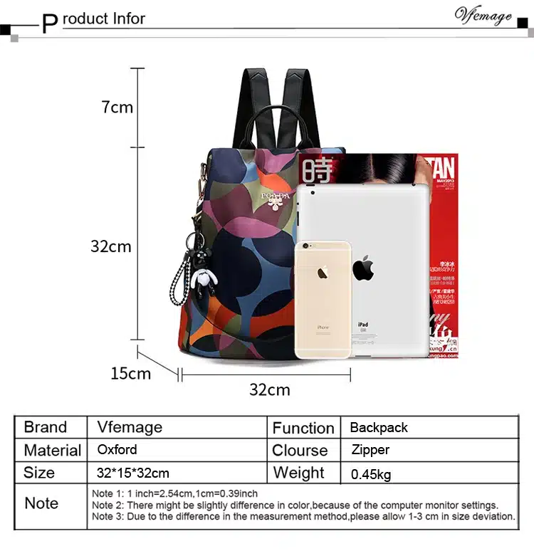 New Backpack Women Oxford Multifuction Bagpack Casual Anti Theft Backpack for Teenager Girls Schoolbag 2019 Sac A Dos mochila 10