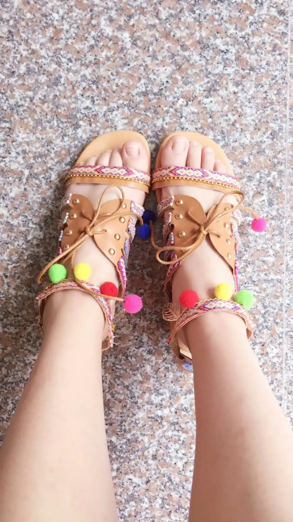 NAN JIU MOUNTAIN Plus Size 34-43 Ethnic Bohemian Summer Women Sandals Gladiator Roman Strappy Embroidered Shoes Woman Flat Shoes 14