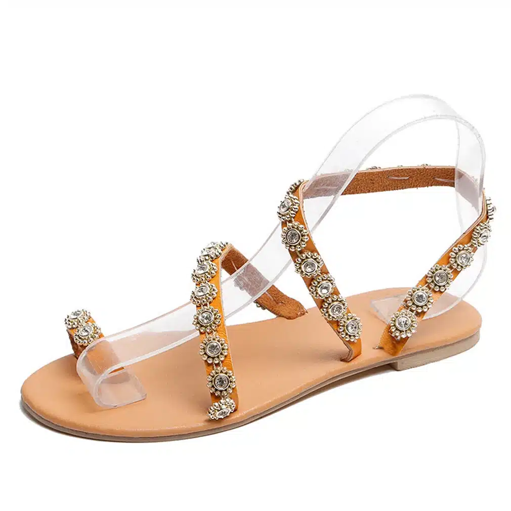 Women Sandals Gladiator 2019 Summer Casual Shoes Bohemia mujer Wedding Shoes Crystal feminina Ladies Flip Flops Beach Sandals 11