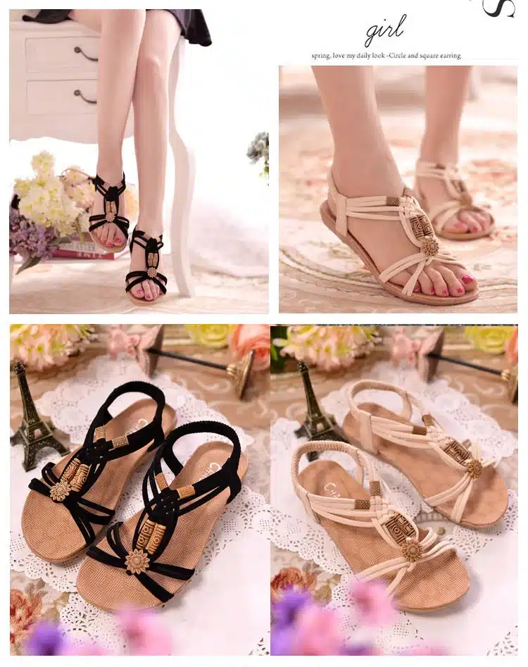 Shoes Women Sandals Summer Gladiator Bohemia Sandals Ladies Summer Beach Shoes Female Sandals Mujer Sandalias Mujer 2019 21