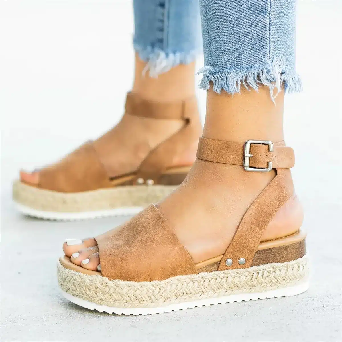 Women Shoes Summer Wedge Espadrilles Women Sandals Peep Toe Gladiator Sandals Lady Casual Shoes Women Platform Sandals 2019 New 12