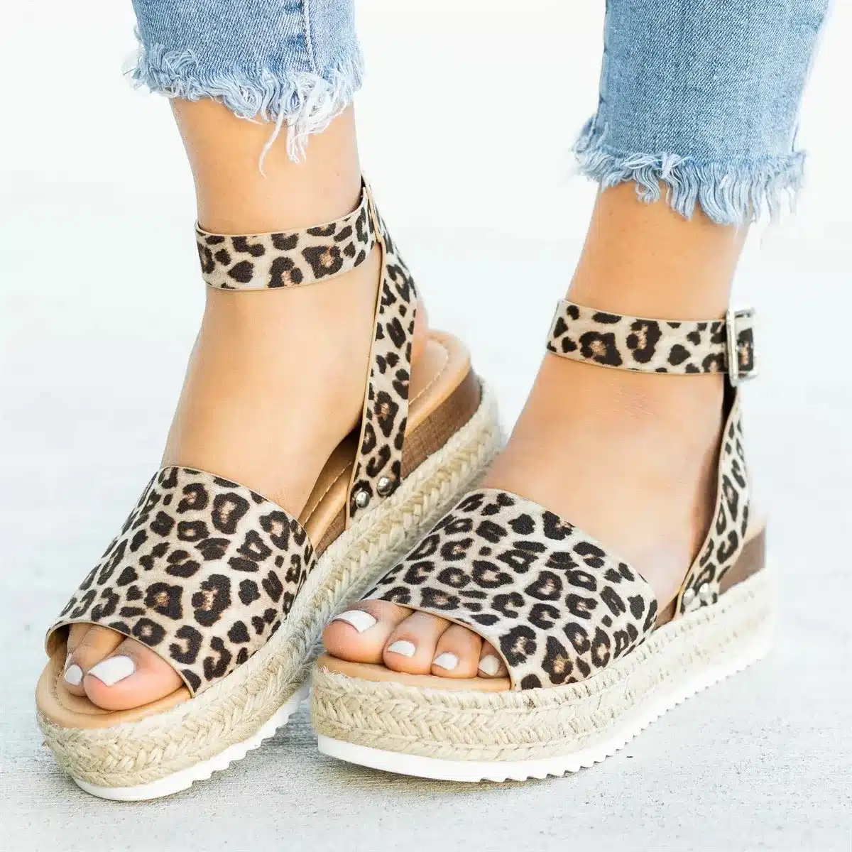 Women Shoes Summer Wedge Espadrilles Women Sandals Peep Toe Gladiator Sandals Lady Casual Shoes Women Platform Sandals 2019 New 14