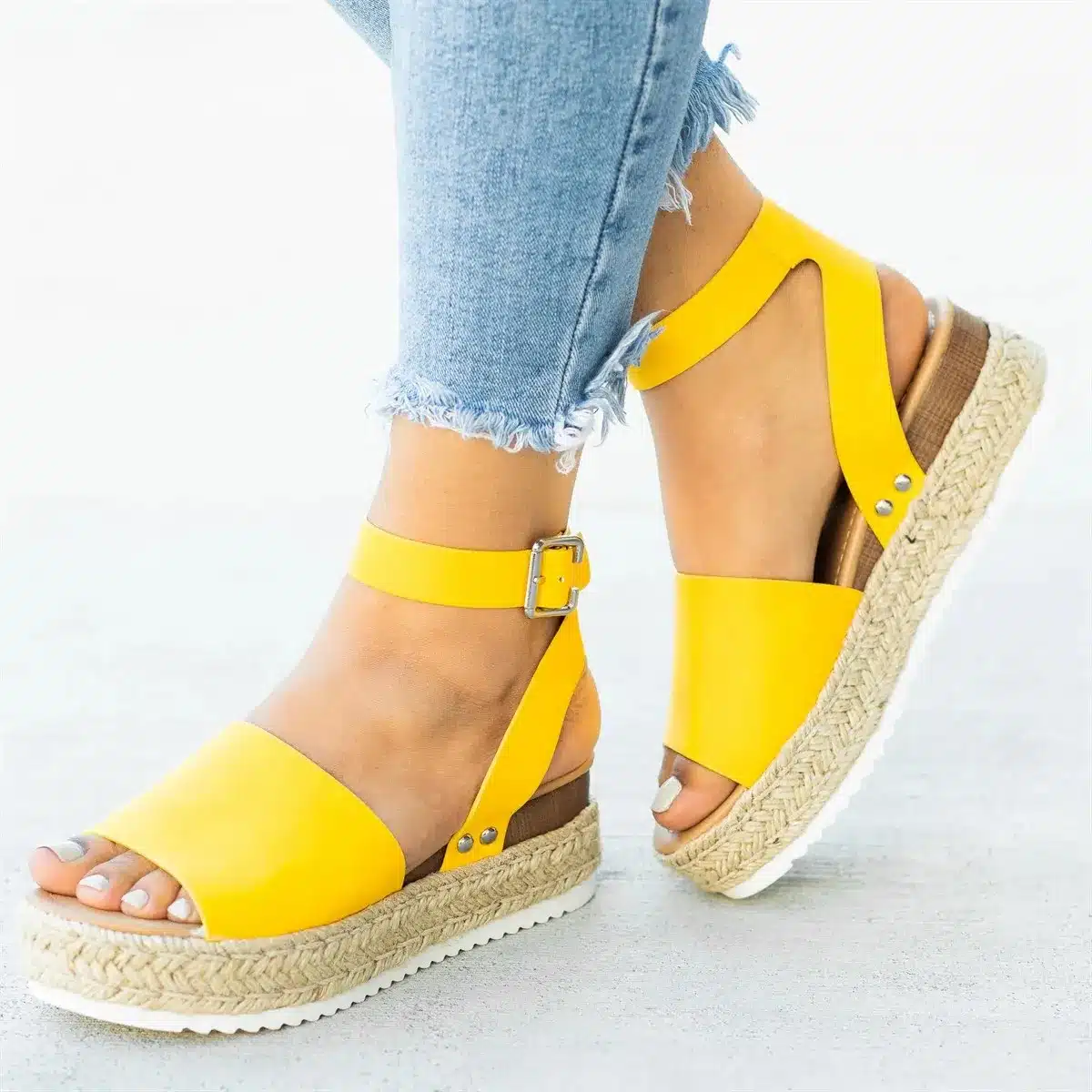 Women Shoes Summer Wedge Espadrilles Women Sandals Peep Toe Gladiator Sandals Lady Casual Shoes Women Platform Sandals 2019 New 16