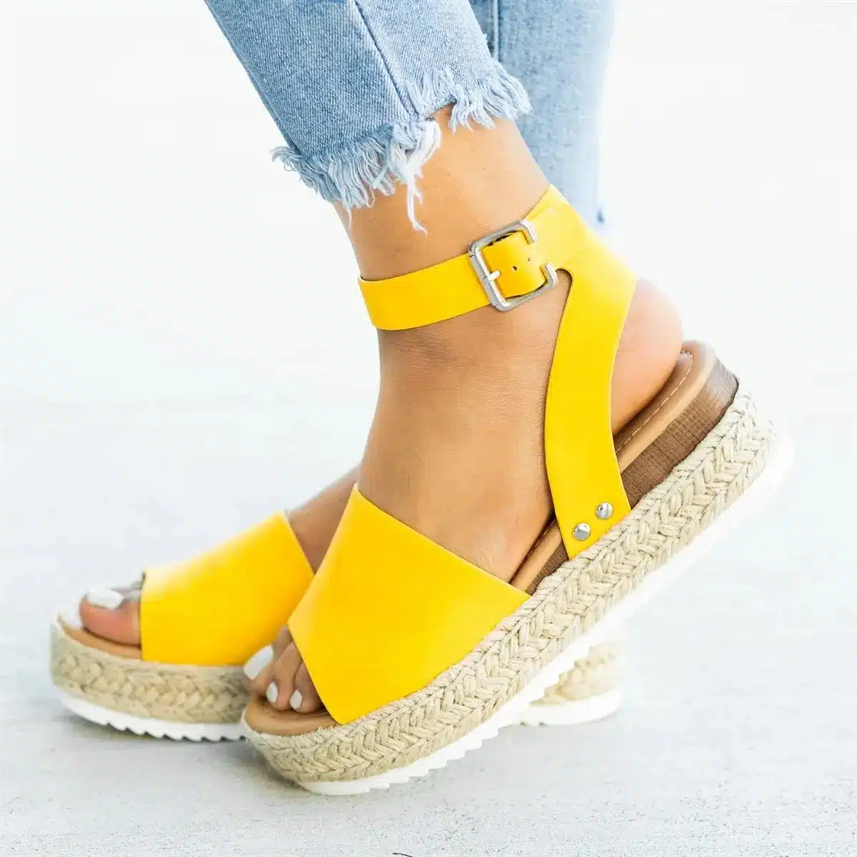 Women Shoes Summer Wedge Espadrilles Women Sandals Peep Toe Gladiator Sandals Lady Casual Shoes Women Platform Sandals 2019 New 17