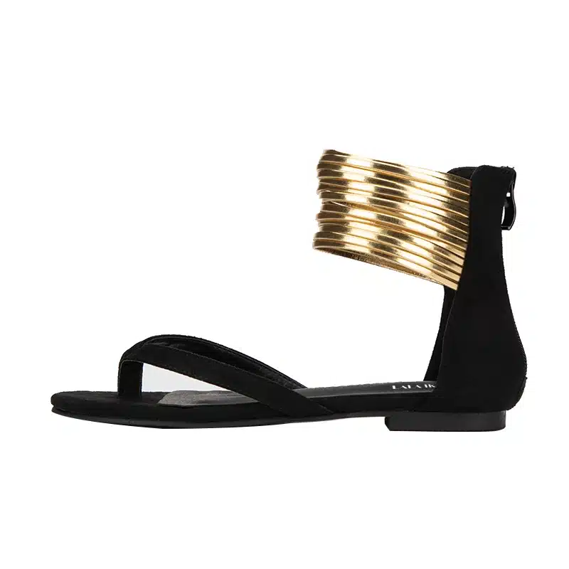 LALA IKAI Summer Flat Sandals Gladiator Flip Flops Narrow Band Women Sandals 2018 New Summer Women Shoes 014A2039 -49 15