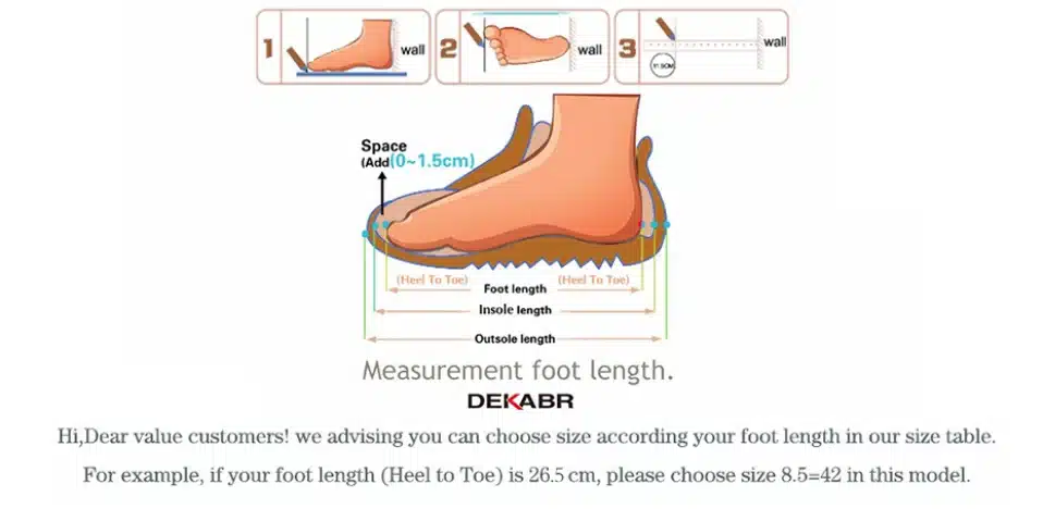 DEKABR New Fashion Summer Shoes Cow Leather Men Sandals Mens Casual Shoes Non-slip Rubber Soles Beach Shoes Plus Size 38 ~ 47 14
