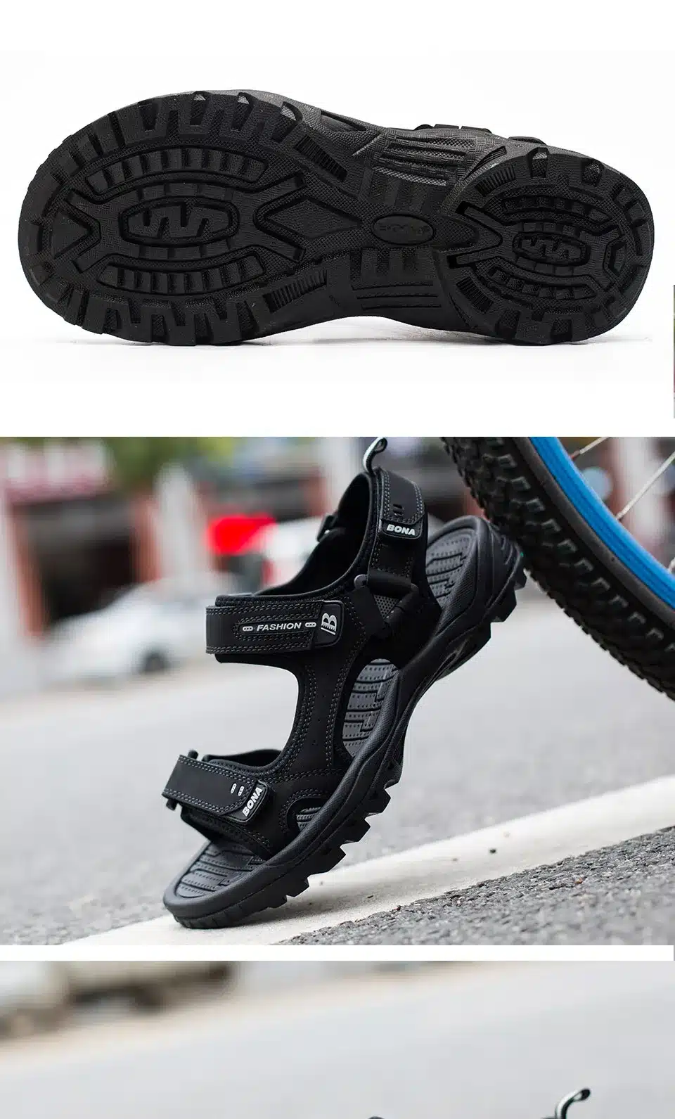 BONA New Classics Style Men Sandals Outdoor Walking Summer Shoes Anti-Slippery Beach Shoes Men Comfortable Soft Free Shipping 20