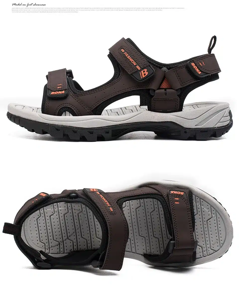 BONA New Classics Style Men Sandals Outdoor Walking Summer Shoes Anti-Slippery Beach Shoes Men Comfortable Soft Free Shipping 23