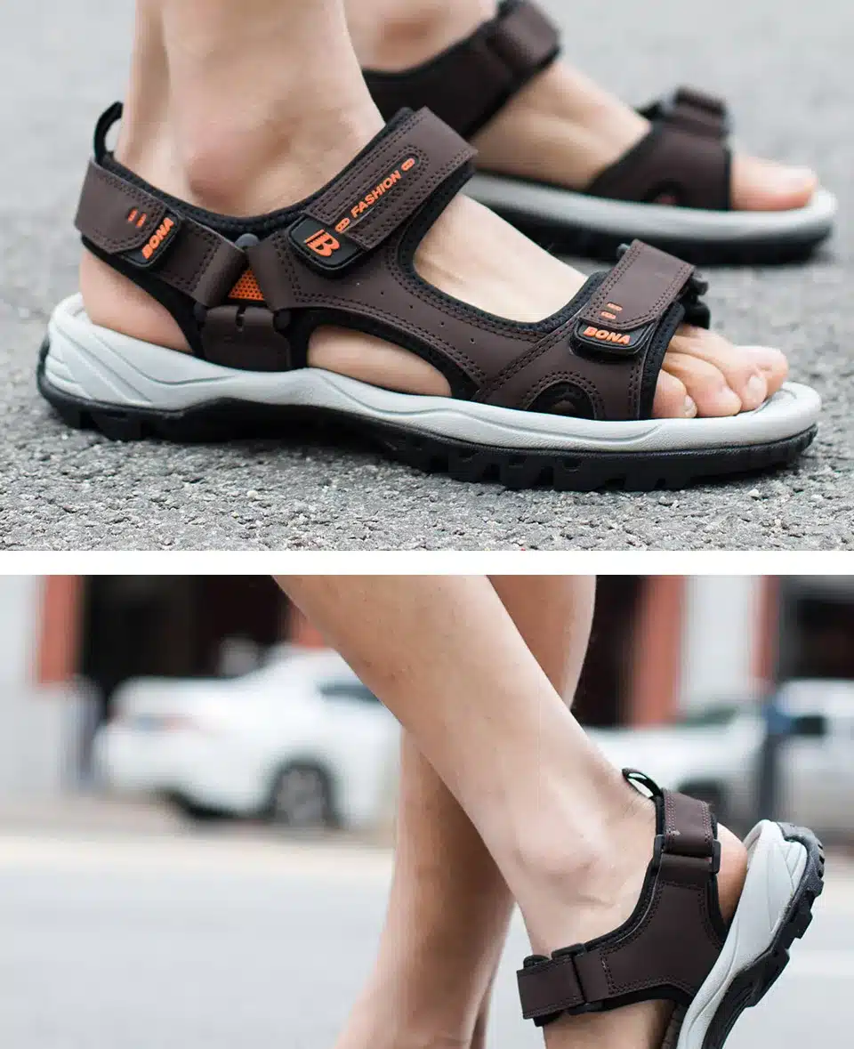 BONA New Classics Style Men Sandals Outdoor Walking Summer Shoes Anti-Slippery Beach Shoes Men Comfortable Soft Free Shipping 26