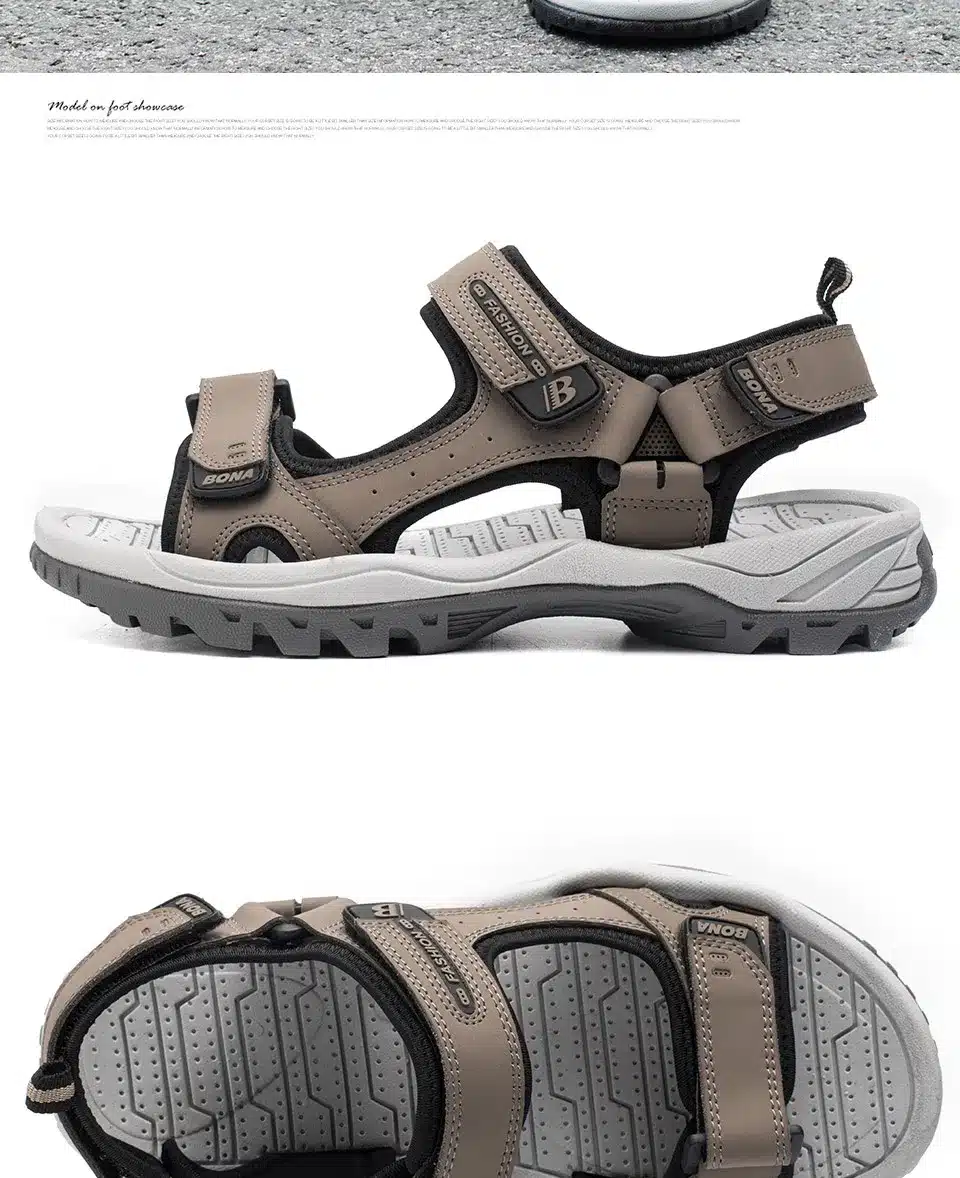 BONA New Classics Style Men Sandals Outdoor Walking Summer Shoes Anti-Slippery Beach Shoes Men Comfortable Soft Free Shipping 28