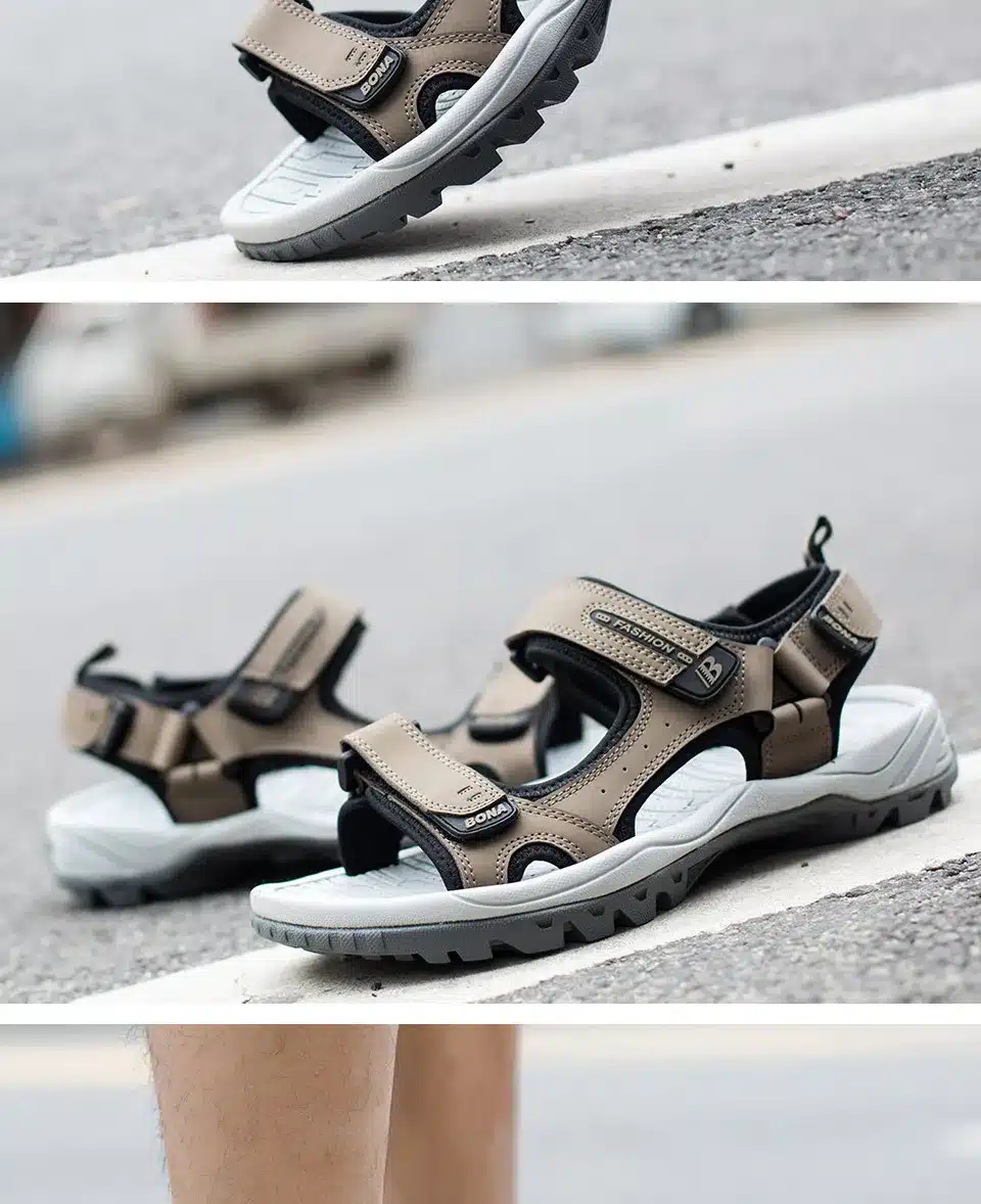BONA New Classics Style Men Sandals Outdoor Walking Summer Shoes Anti-Slippery Beach Shoes Men Comfortable Soft Free Shipping 30
