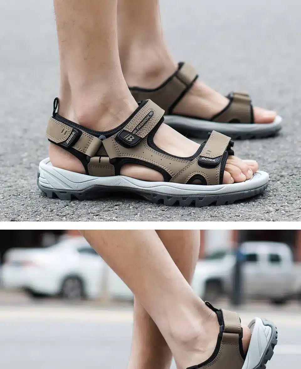 BONA New Classics Style Men Sandals Outdoor Walking Summer Shoes Anti-Slippery Beach Shoes Men Comfortable Soft Free Shipping 31