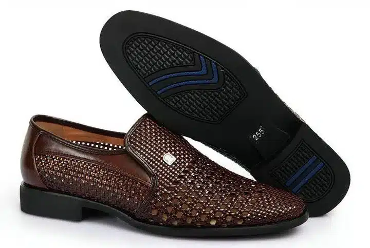 Dad Summer sandals breathable shoes sandals for Middle-aged mens shoes cut-outs shoes slip on mens leather sandals AD-02 10