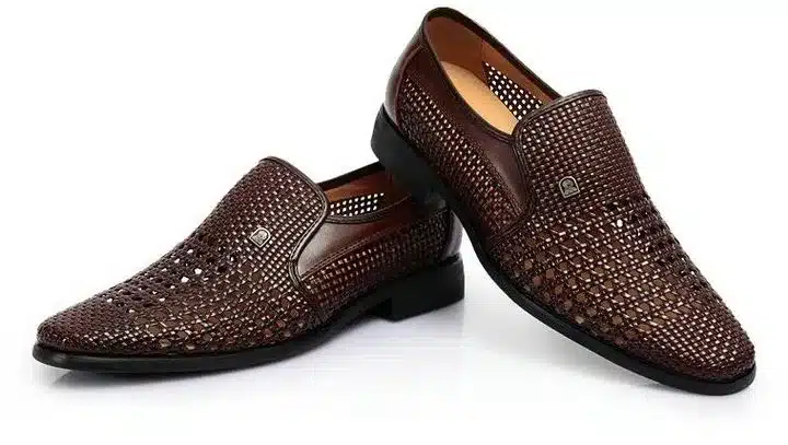 Dad Summer sandals breathable shoes sandals for Middle-aged mens shoes cut-outs shoes slip on mens leather sandals AD-02 11