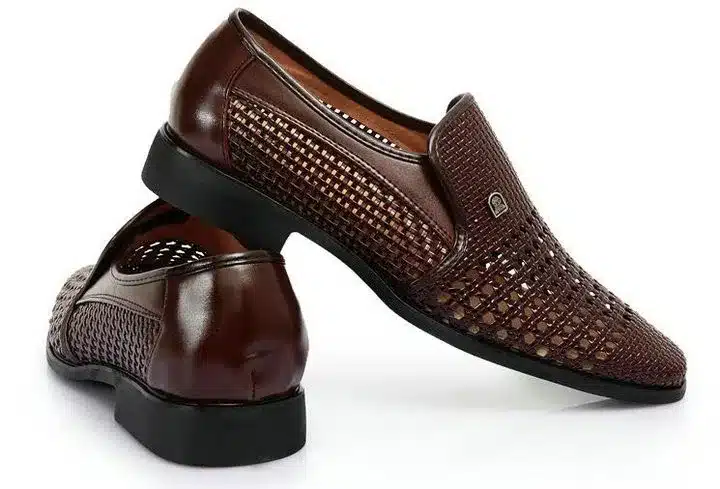 Dad Summer sandals breathable shoes sandals for Middle-aged mens shoes cut-outs shoes slip on mens leather sandals AD-02 12