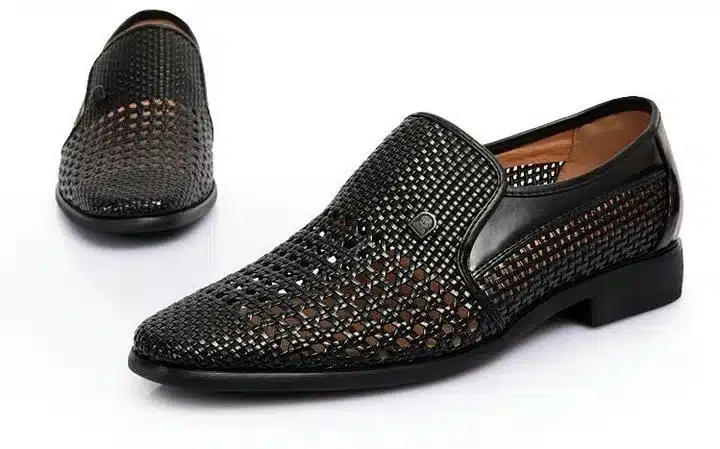 Dad Summer sandals breathable shoes sandals for Middle-aged mens shoes cut-outs shoes slip on mens leather sandals AD-02 14