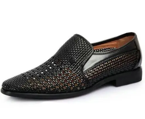 Dad Summer sandals breathable shoes sandals for Middle-aged mens shoes cut-outs shoes slip on mens leather sandals AD-02 29
