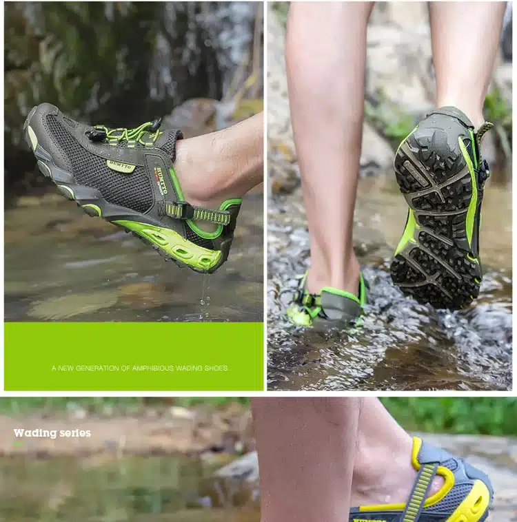 Summer Fashion Sandals Men Outdoor Leather Mesh Beach Breathable Mens Shoes Luxury Brand Wear Casual Man Shoes Big Size 36-45 12