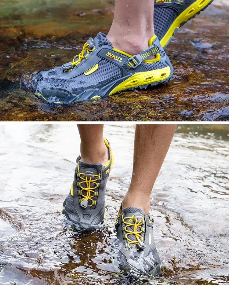 Summer Fashion Sandals Men Outdoor Leather Mesh Beach Breathable Mens Shoes Luxury Brand Wear Casual Man Shoes Big Size 36-45 13