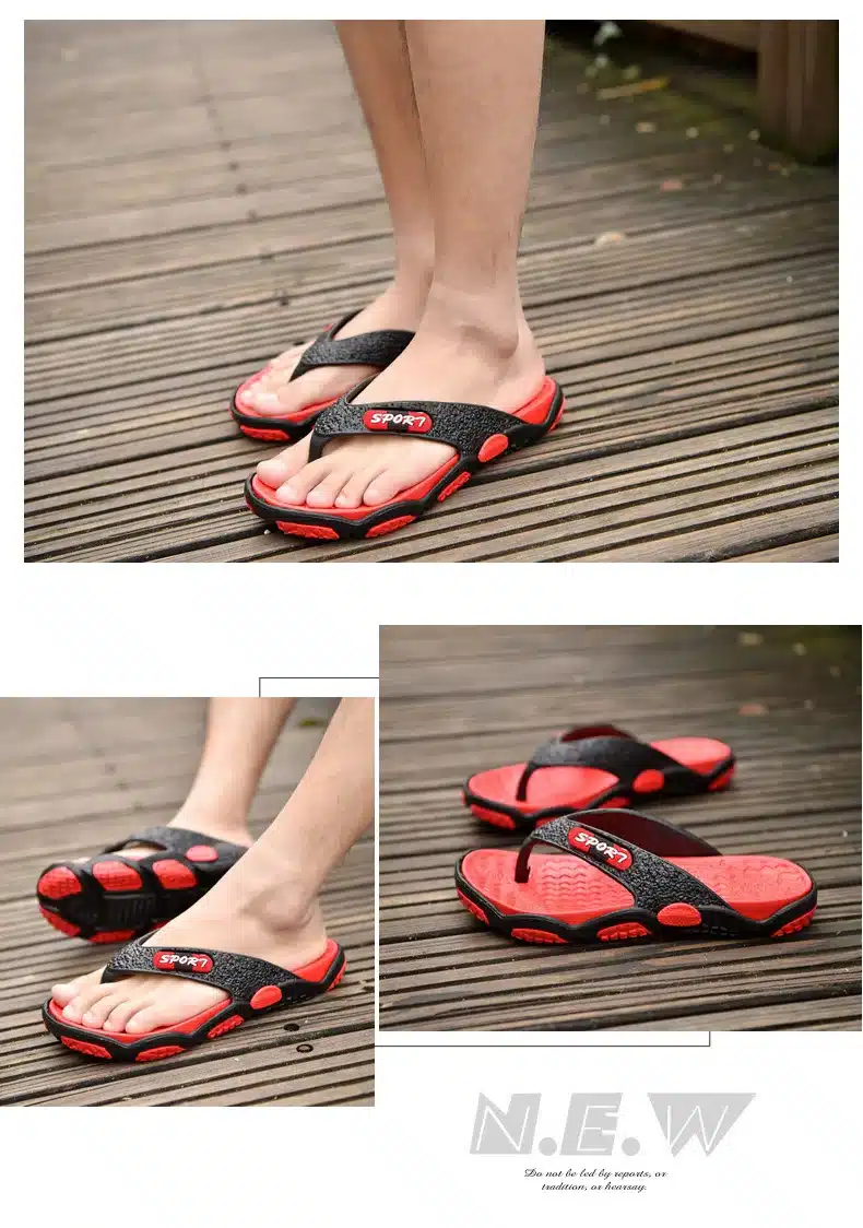 REETENE High Quality Men's Shoes For Male Slippers Plus Size 39-45 Fashion Summer Men Flip Flops Outdoor Soft Casual Shoes Men 25