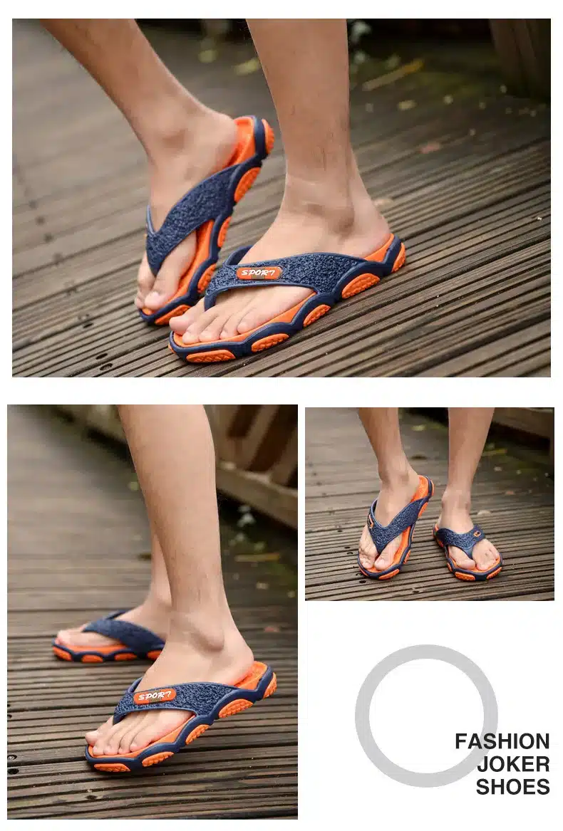 REETENE High Quality Men's Shoes For Male Slippers Plus Size 39-45 Fashion Summer Men Flip Flops Outdoor Soft Casual Shoes Men 26