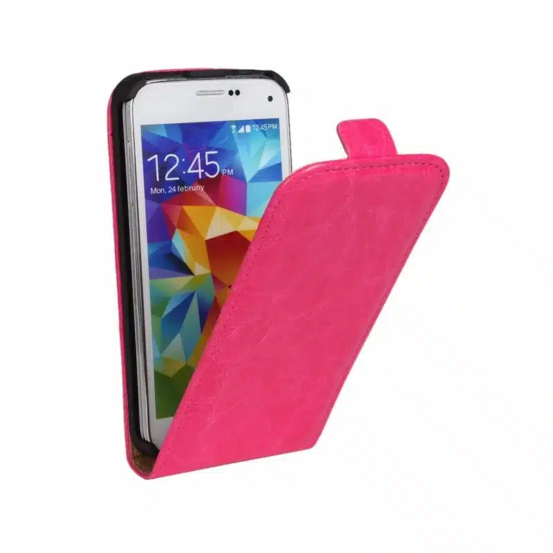 NFH Crazy Horse Leather NEO Case For Samsung S2 S3 S4 S5 Flip Vertical with Magnetic Clasp Silicon Back Case On S3 Mini S5Mini 7