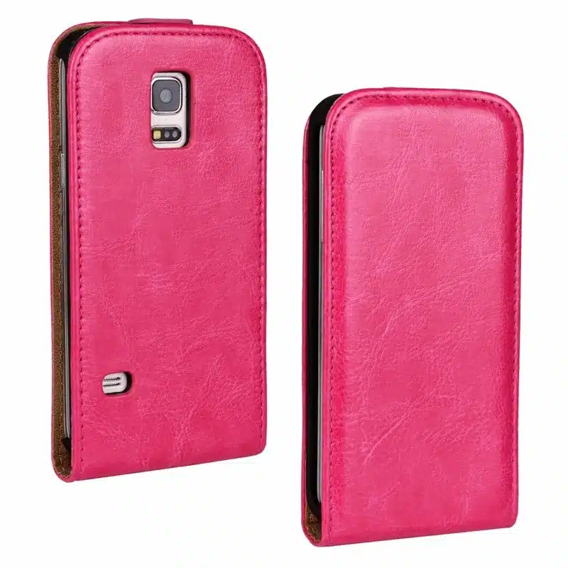 NFH Crazy Horse Leather NEO Case For Samsung S2 S3 S4 S5 Flip Vertical with Magnetic Clasp Silicon Back Case On S3 Mini S5Mini 8
