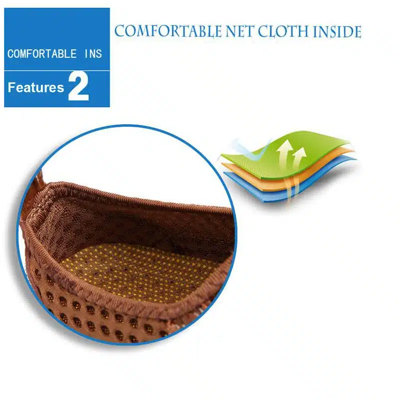 YIGER New Men Net Shoes Genuine Leather Summer Casual Men Sandals Men Loafers shoes Lazy Style Breathable Large Size 38-48 0060 7