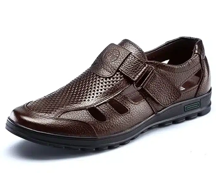 YWEEN Big Size men sandals genuine leather sandals Men outdoor casual shoes Breathable Fisherman Shoes men Beach shoes 16