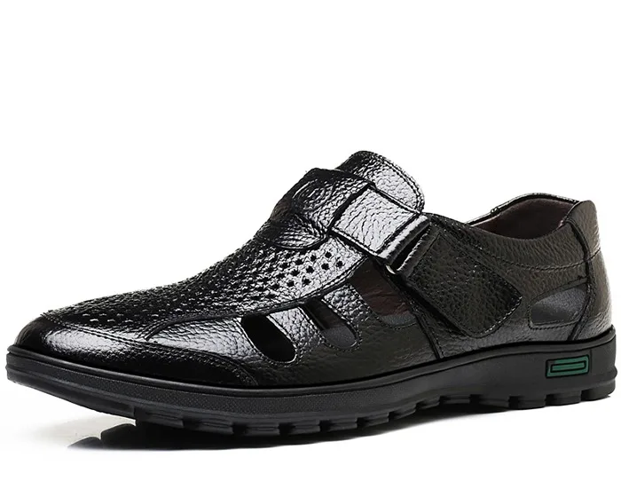 YWEEN Big Size men sandals genuine leather sandals Men outdoor casual shoes Breathable Fisherman Shoes men Beach shoes 20