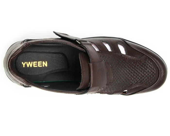 YWEEN Big Size men sandals genuine leather sandals Men outdoor casual shoes Breathable Fisherman Shoes men Beach shoes 19