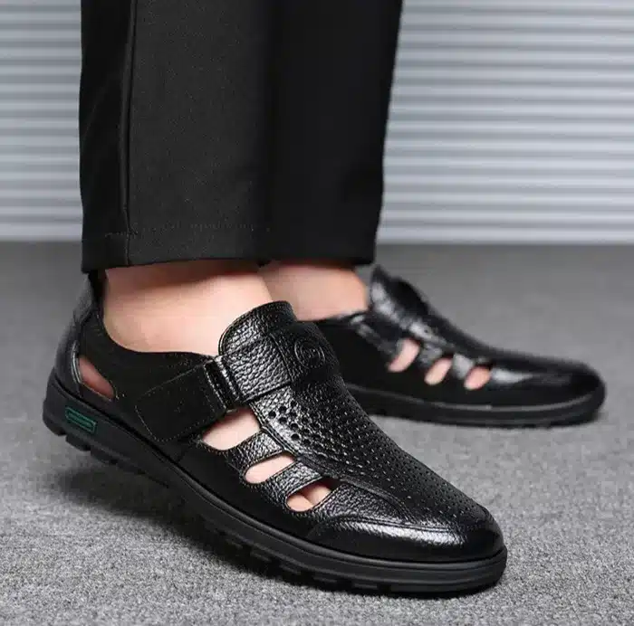 YWEEN Big Size men sandals genuine leather sandals Men outdoor casual shoes Breathable Fisherman Shoes men Beach shoes 21