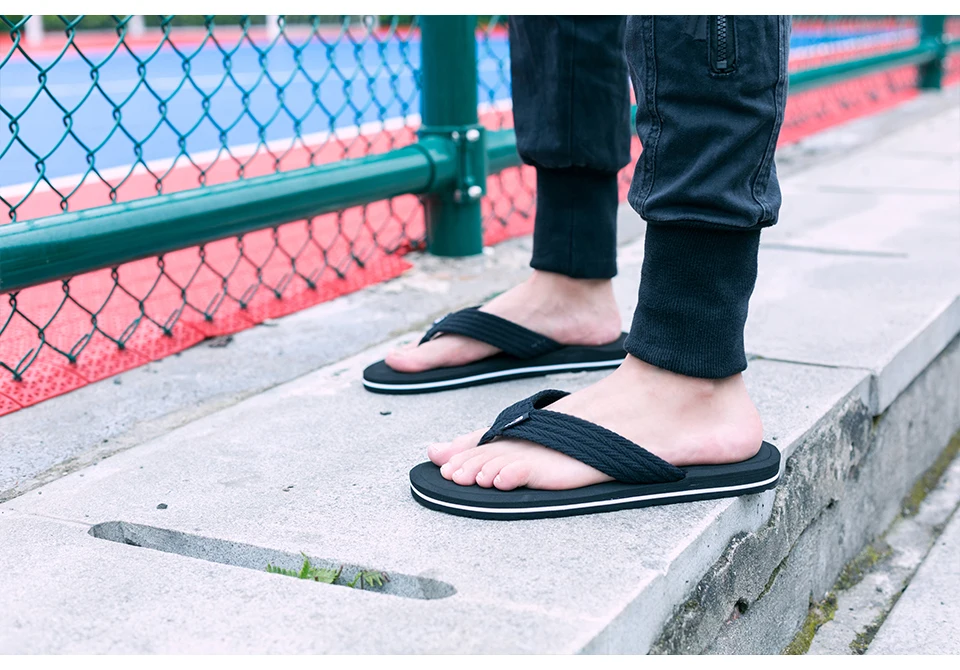 NEEDBO Flat Flip Flops Sandals Casual Men Slippers Shoes Comfortable Summer Beach Sapatos Hembre sapatenis masculino 16