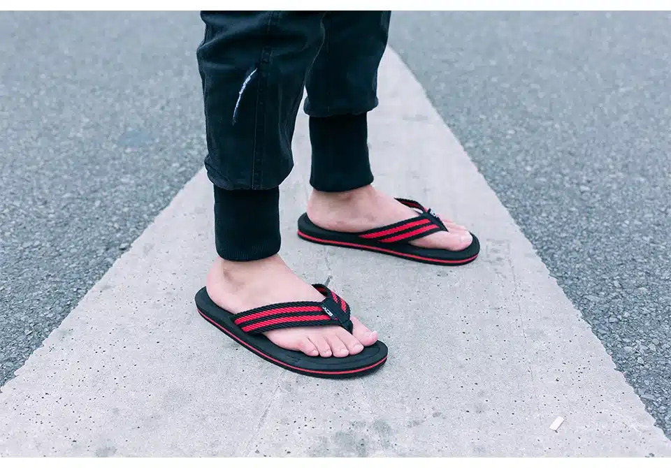 NEEDBO Flat Flip Flops Sandals Casual Men Slippers Shoes Comfortable Summer Beach Sapatos Hembre sapatenis masculino 25