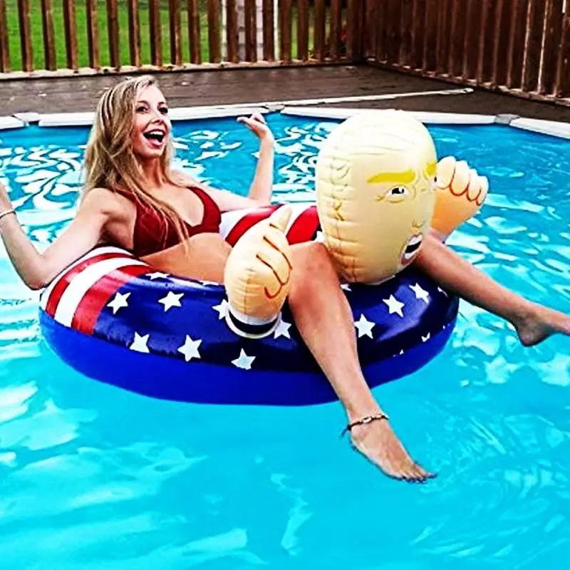 Lõbus ujumisrõngas Donald Trumpiga | kujundav pilt e-kaubamaja pildikogust