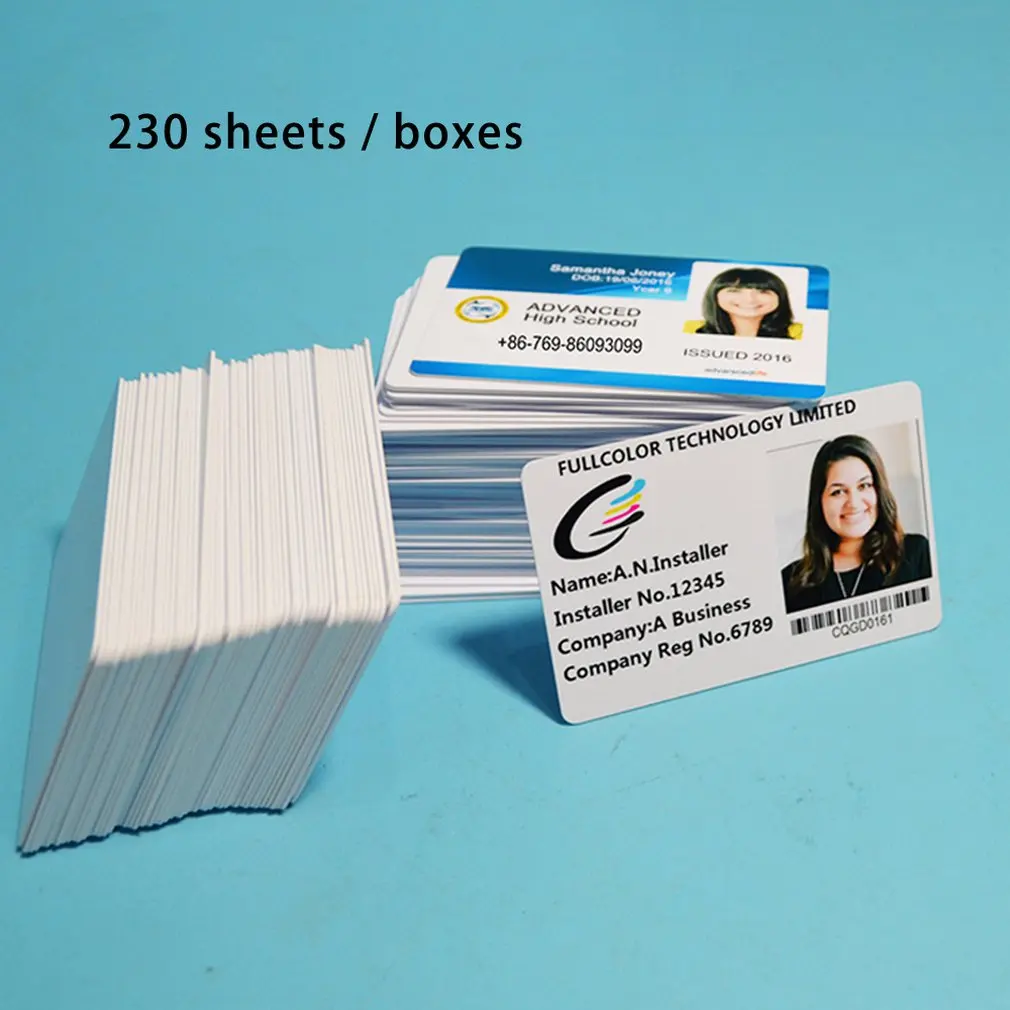 Tühjad pvc-kaardid - 230 tk | kujundav pilt e-kaubamaja pildikogust