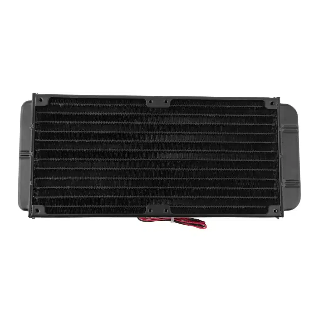 must ristkülikukujuline CPU jahuti radiaator koos jahutusribidega