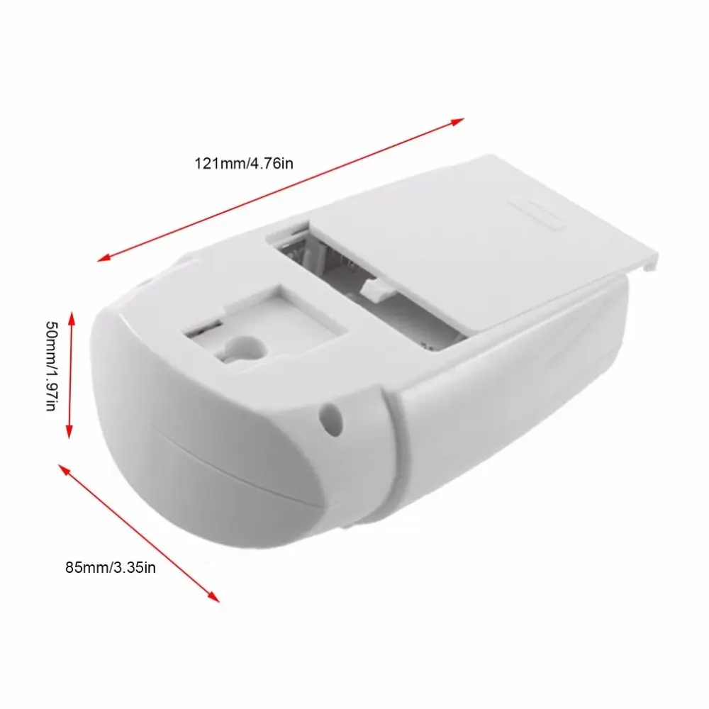 valge juhtmevaba minialarm avatud kaanega