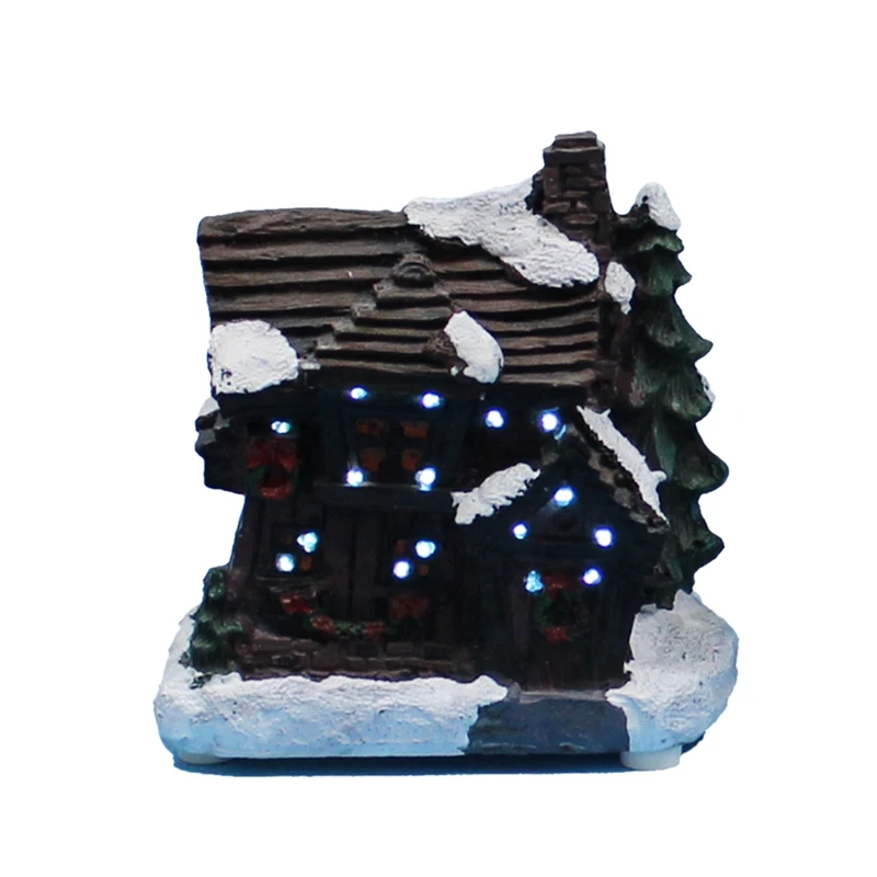 Christmas house village and lamp with fiber optic _8962