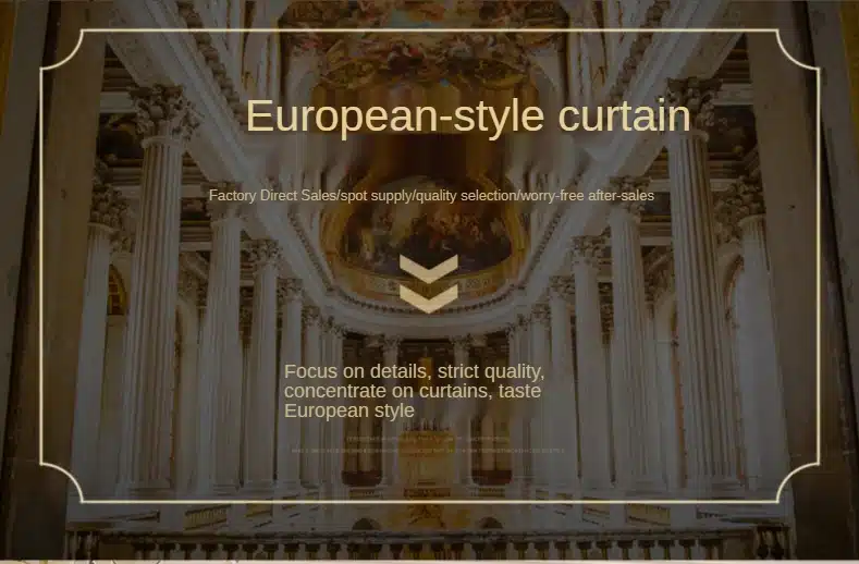 euroopa stiilis kardinad luksuslikus interjööris