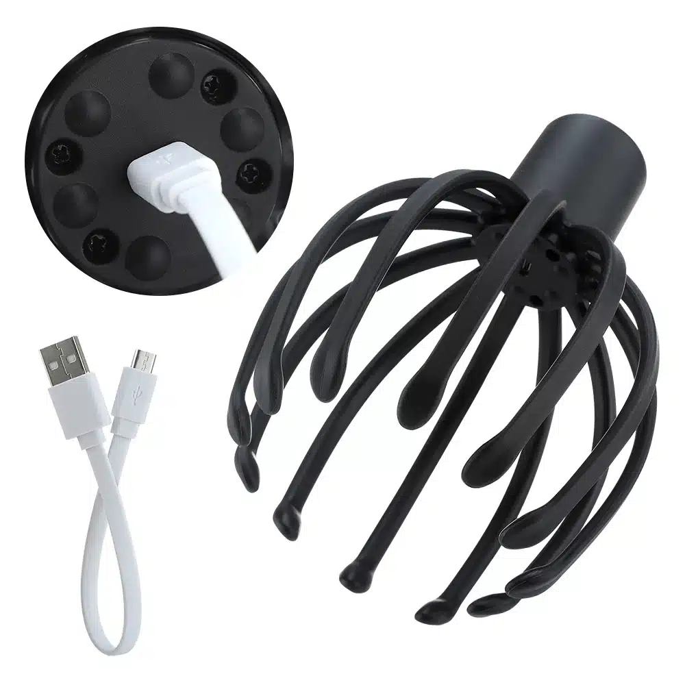 must elektriline peanaha masseerija koos USB kaabliga