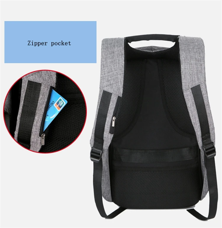 Men Anti theft Backpack USB Charging 15.6 Laptop Backpack Multifunction Waterproof Travel Bagpack women High Quality School bag 22