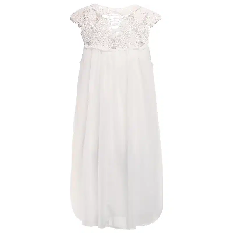 Women's 2019 Bohemia summer dress stitching loose sexy dress Short sleeved chiffon solid lace beach dress women dropshing LD162 12