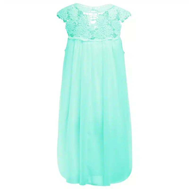 Women's 2019 Bohemia summer dress stitching loose sexy dress Short sleeved chiffon solid lace beach dress women dropshing LD162 14