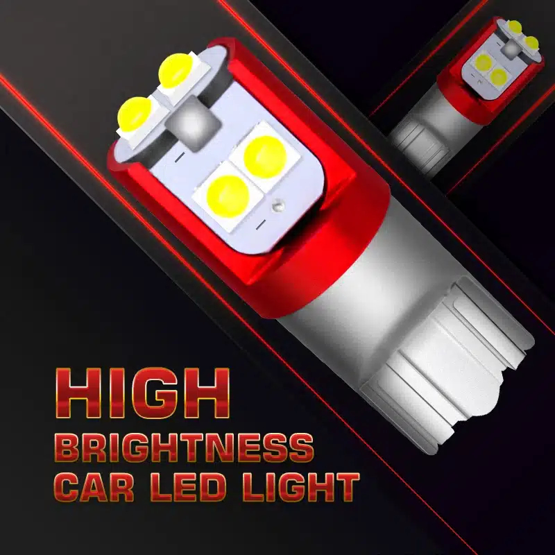 punase ja hõbedase korpusega LED auto sisevalgusti