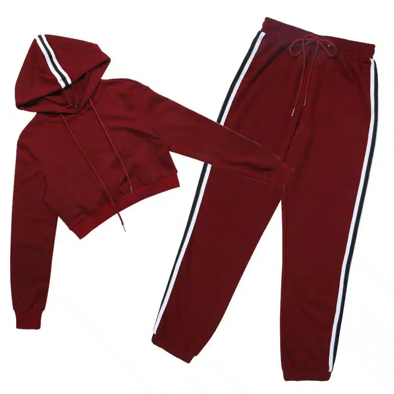 Women's Tracksuits 2 Piece Set Pink Crop Top And Pants Fashion 2018 Autumn Casual Lady Tumblr Long Sleeve Hoodies Pants Suit 28