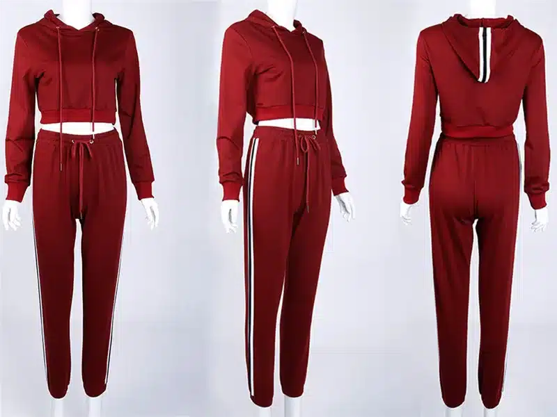 Women's Tracksuits 2 Piece Set Pink Crop Top And Pants Fashion 2018 Autumn Casual Lady Tumblr Long Sleeve Hoodies Pants Suit 29
