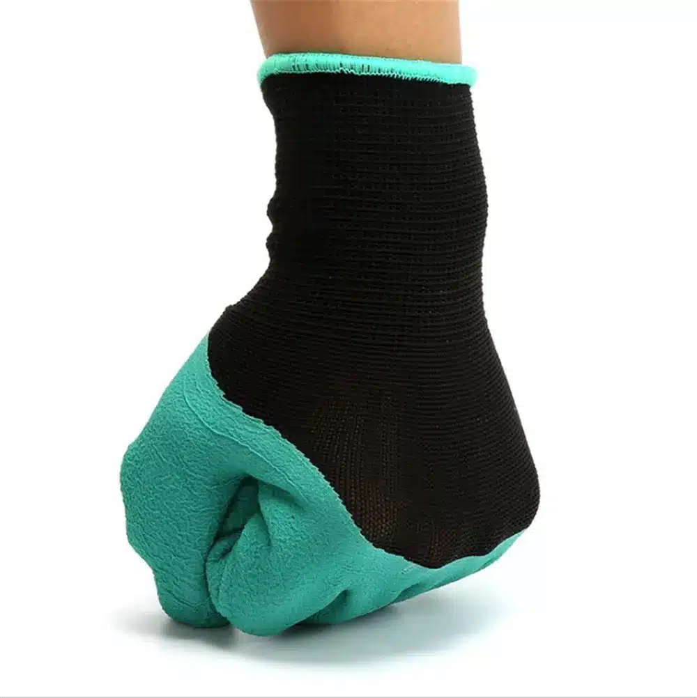 1 Pair New Gardening Gloves for Garden Digging Planting Garden Genie Gloves with 4 ABS Plastic Claws 17