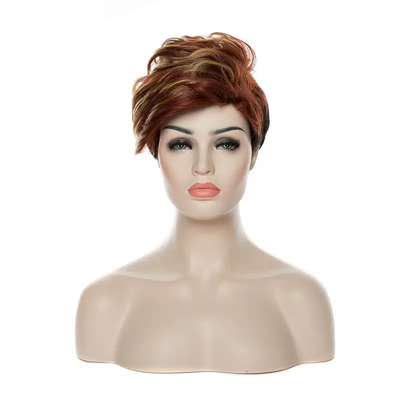 HAIRJOY Synthetic Natural Black High Temperature Fiber Woman Hair Wig 6 Colors Available Free Shipping 8
