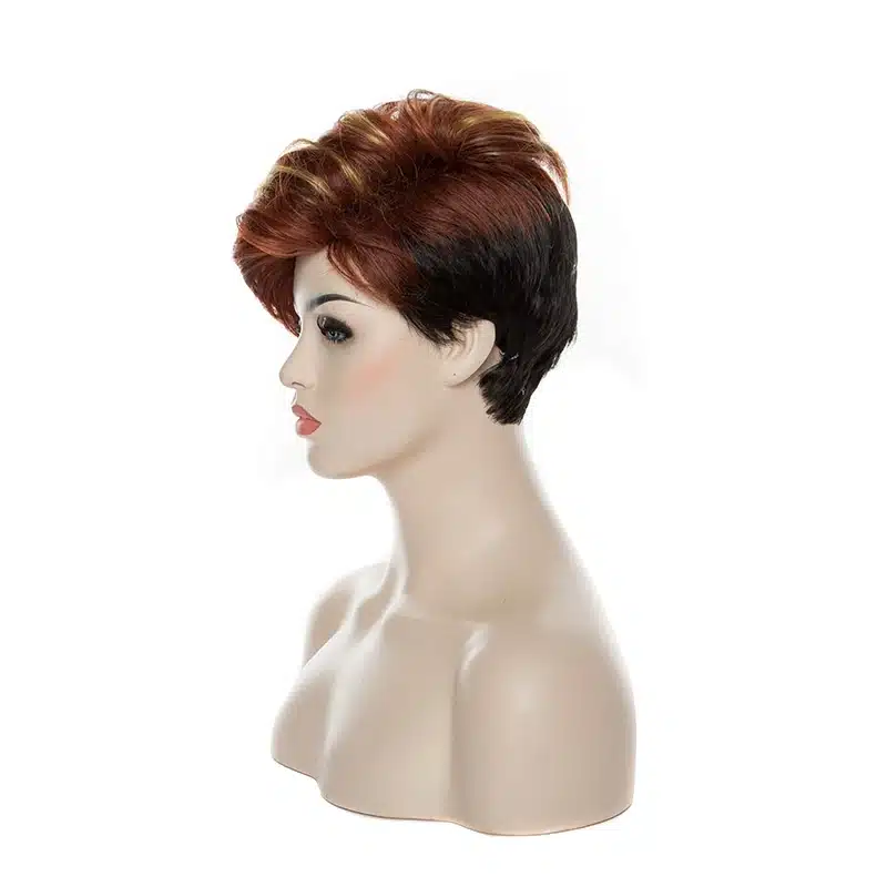 HAIRJOY Synthetic Natural Black High Temperature Fiber Woman Hair Wig 6 Colors Available Free Shipping 9